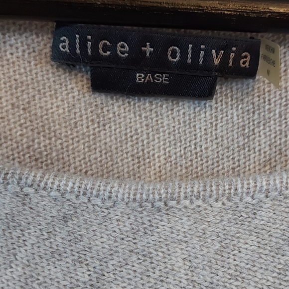 Alice + Olivia cashmere assymetrical color block - Picture 3 of 6